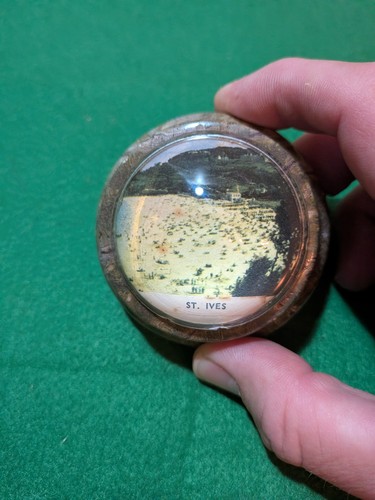 Antique souvenir glass dome