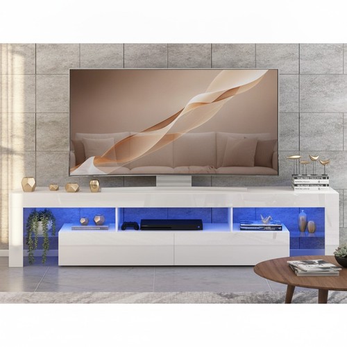 White high gloss led - gloss, tv