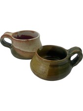 Handmade Multicoloured Ceramic Mugs With Handles Unique Design 