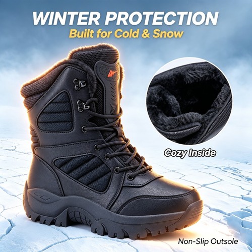 Winter snow boots men plush - men's,