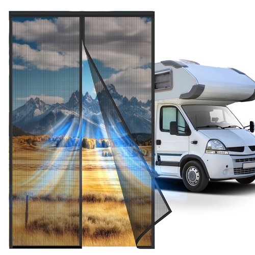 Screen door with magnetic - rv,