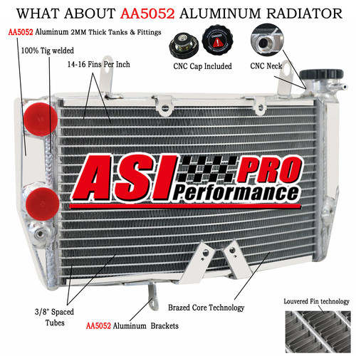 Aluminium race radiator - radiator, for