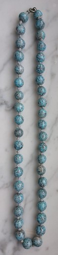 Old chain necklace pearl - old,