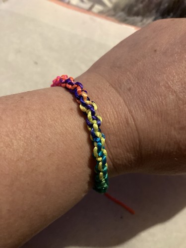 Rainbow gay pride bracelet - rainbow,