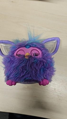 Furby purple plush - toy, unisex