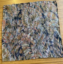 Pocket Square All Silk Green Handkerchief Made In Italy- Hand Rolled 32cm Square