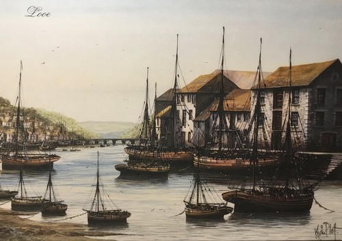 Looe harbour olde - looe, worlde