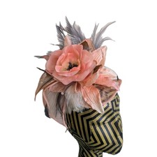 Floral Feather Fascinator