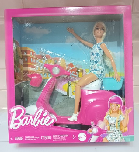 Barbie moped scooter mattel - barbie, on