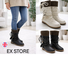 Ladies Womens Boots Slouchy