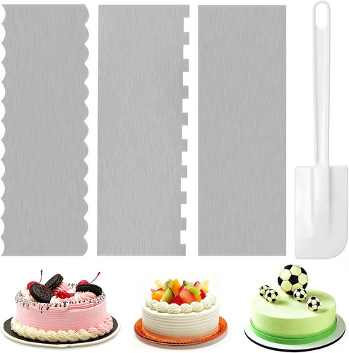 Pcs cake scraper metal - cake, scraper,