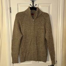 Vintage Levis Red Tab shetland wool Zip Up Jumper Size M 