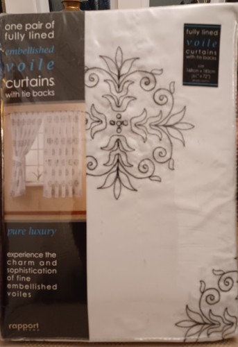 Fully lined voile curtains - lined,