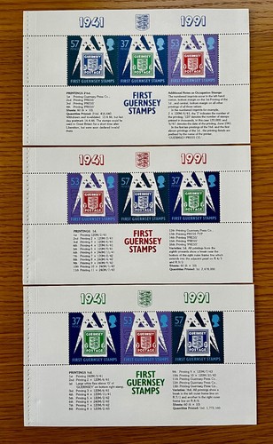Guernsey booklet panes 1991 - booklet,