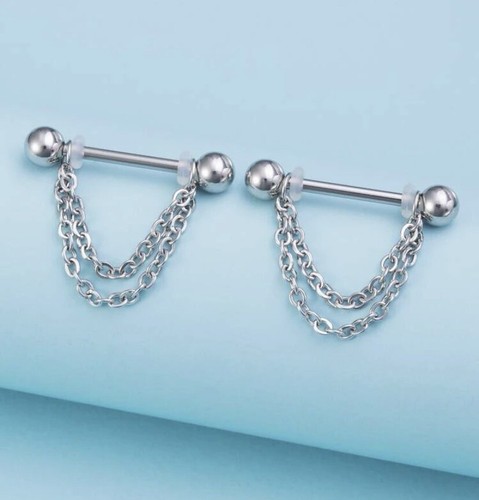 Nipple bars with chains - 2,