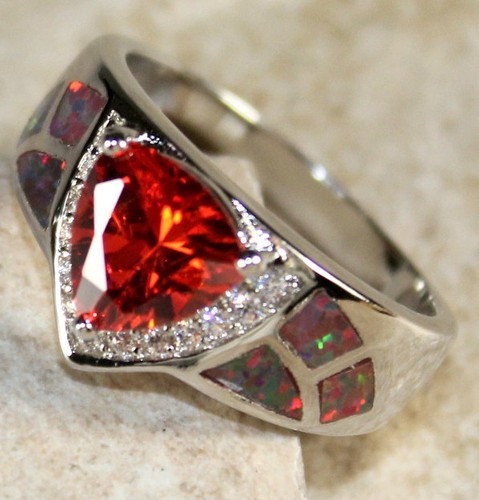 Silver elegant orange fire - silver,