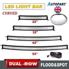 Curved 22/32/42/50/52 Inch LED Combo Work Light Bar 12V 24V Offroad SUV Truck