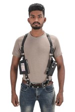 Men's Anti-Theft Hidden Strap Wallet Real Leather Underarm Pocket Phone Holster