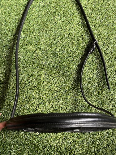 Black padded noseband - black,