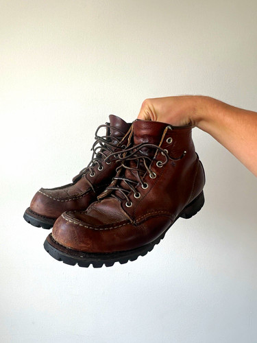 Red wing shoes - wing, leather