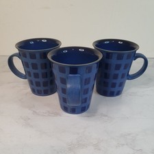 3 Denby Reflex Blue Squares