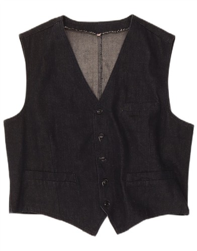 Vintage mens denim waistcoat - denim,