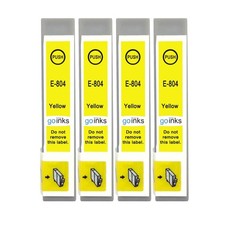 4 Yellow Ink Cartridges for