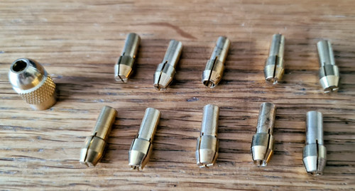 10x brass collet - brass, bit