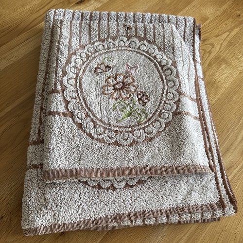 Vintage christy floral towel - christy,