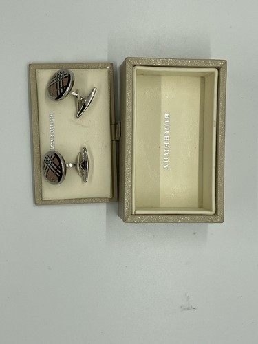 Burberry nova check cufflinks - burberry,