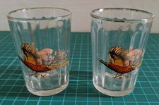 2x Vintage Shot Glass