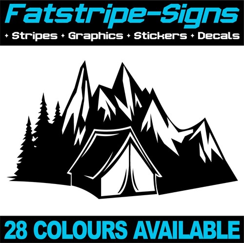 Camping mountain stickers - mountain,