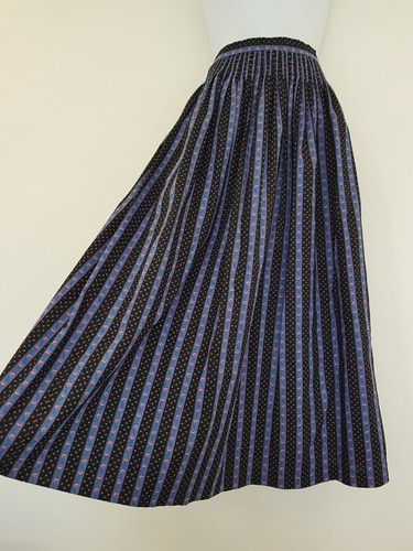 Vintage skirt black - skirt, blue