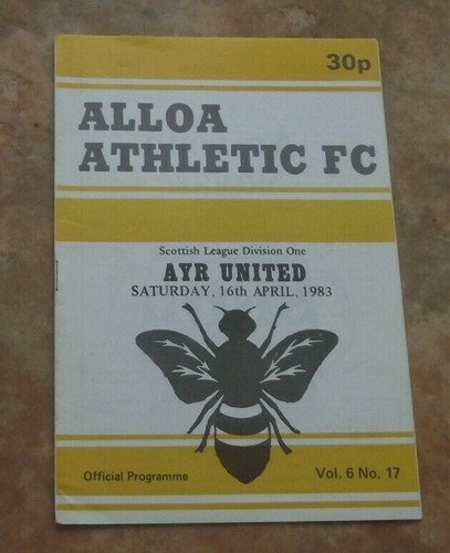 1982 alloa athletic v - (apr),