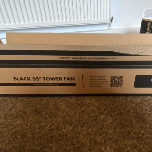 Vonhaus tower fan black - vonhaus,