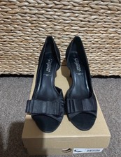 New Look Black Bow Kitten Heels – Size 6 UK – Worn Once