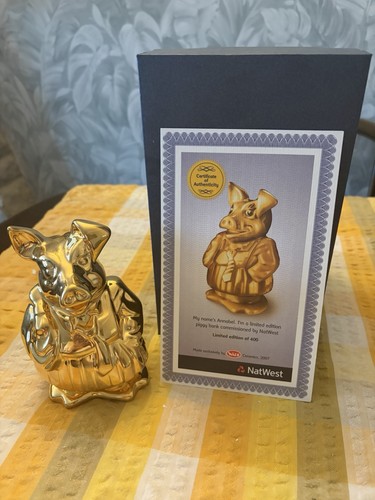 Natwest gold pig annabel - pig,