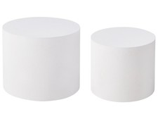 Set of 2 Coffee Tables White