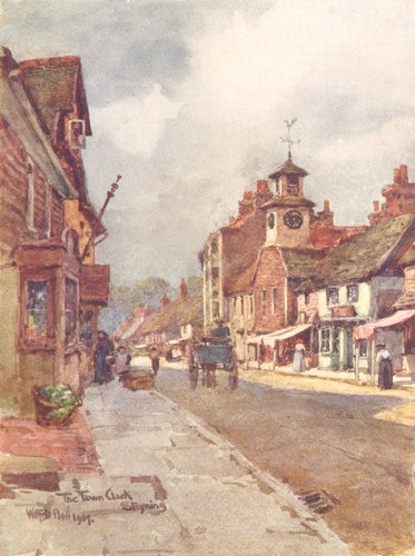 Sussex town clock steyning - sussex.,
