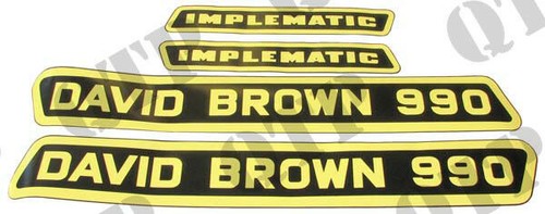 For david brown 990 implematic - brown,