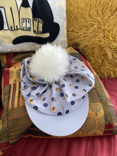 Lilac with navy patterns - with,