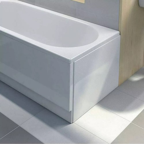 Supastyle white 750mm end - white,