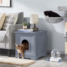 Wooden Cat Litter Box