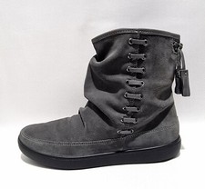Hotter Pixie Grey Suede Boots
