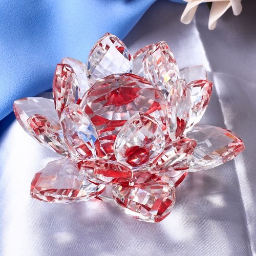 Crystal lotus flower - flower, figurine