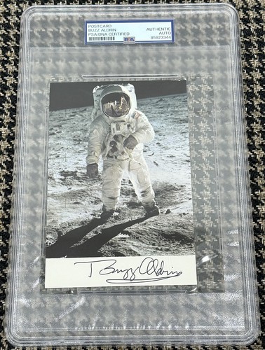 Buzz aldrin signed autograph - aldrin,