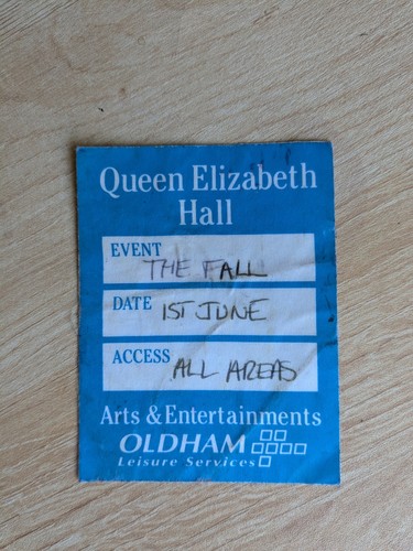 The fall 1994 backstage pass - fall,