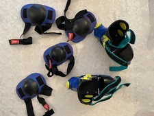 Fisher-Price In-Line Skates, size adjustable with elbow and knee protectors