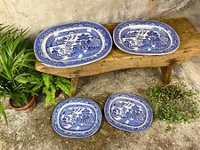 Antique Set of Four Willow