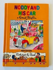 VINTAGE 1992 ENID BLYTON NODDY AND HIS CAR BBC BOOK HARDCOVER KIDS RETRO RARE VG